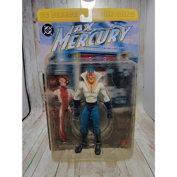 Vintage 2000 DC Direct Max Mercury The Flash Action Figure Brand New Vtg Retro - Picture 1 of 5